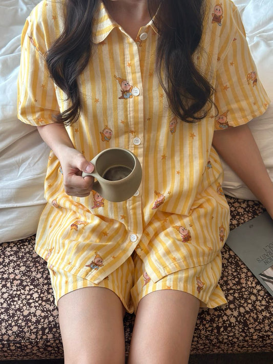 Twinkle Twinkle Pajamas Set (Short Sleeve with Short Pants)