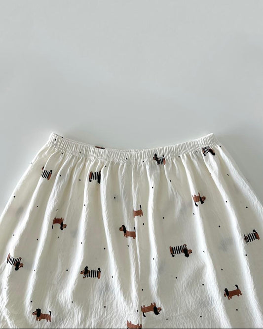 Dachshund Pajamas Set (Short Sleeve with Short Pants)