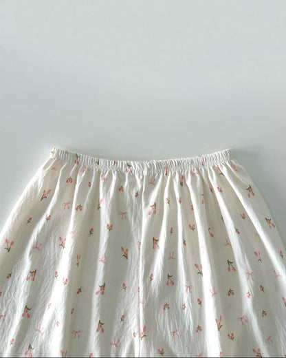 Floral Pajamas Set (Short Sleeve with Short Pants)