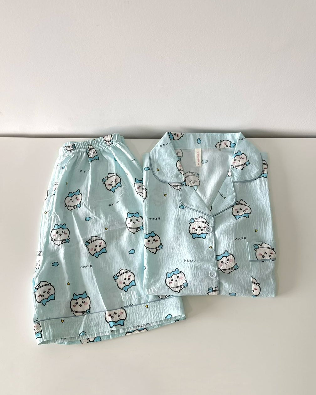 Chiikawa Pajamas Set (Short Sleeve with Short Pants)