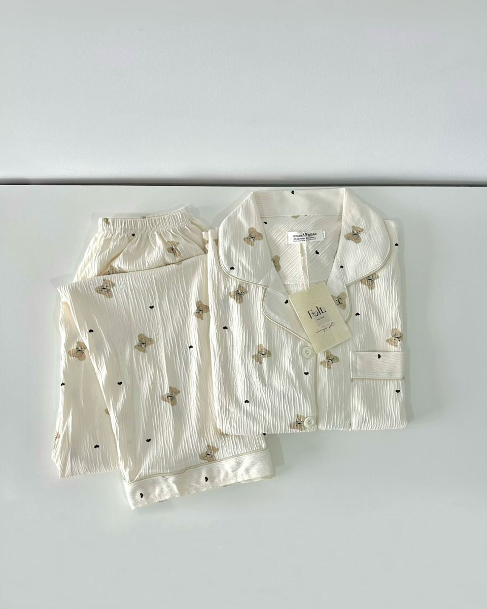 Little Bear Pajamas Set (Long Sleeve with Long Pants)