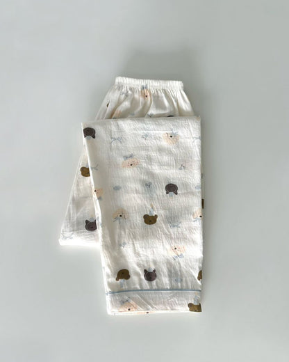 Blue Bear Long Pajamas Pants