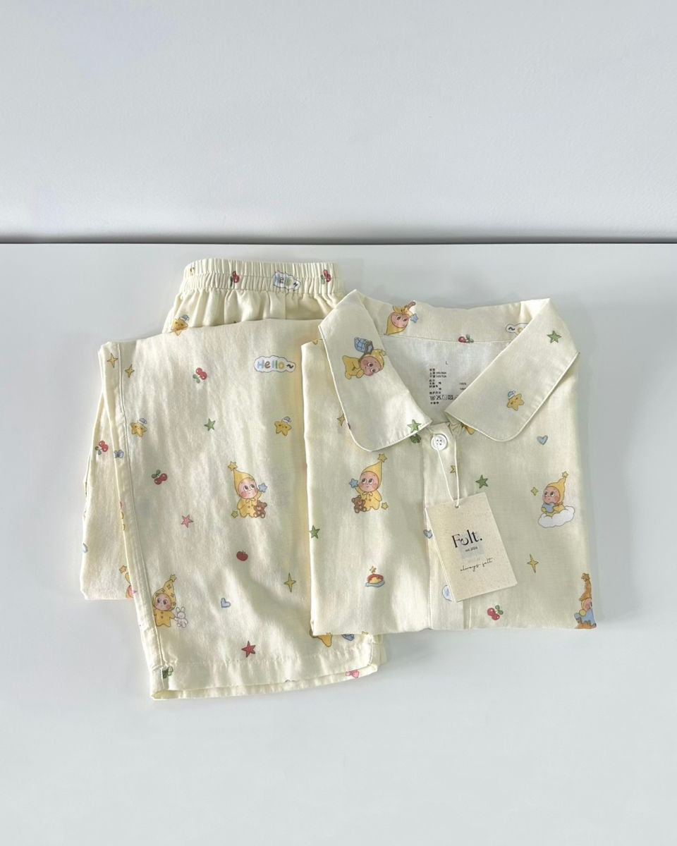 Twinkle Dream Pajamas Set (Short Sleeve with Long Pants)