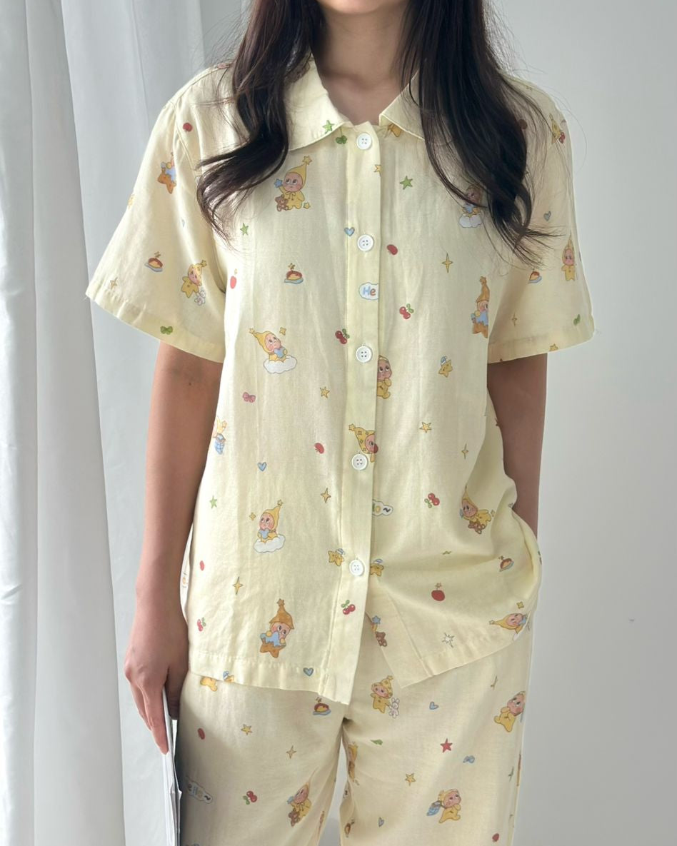 Twinkle Dream Pajamas Set (Short Sleeve with Long Pants)