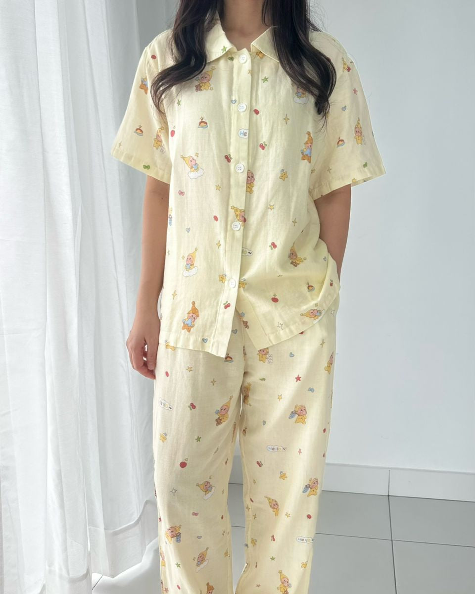 Twinkle Dream Pajamas Set (Short Sleeve with Long Pants)