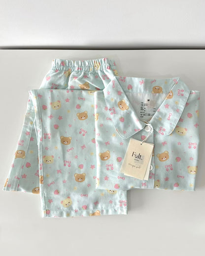 Berry Bearie Pajamas Set (Long Sleeve with Long Pants)