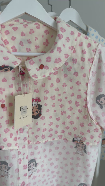 Little Yuy Blue Daydream Pajamas Set (Short Sleeve with Short Pants)